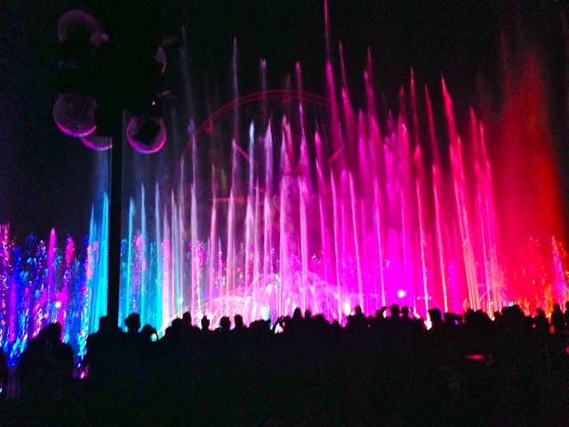 World of Color show at Disney. SO beautiful. I loved it.