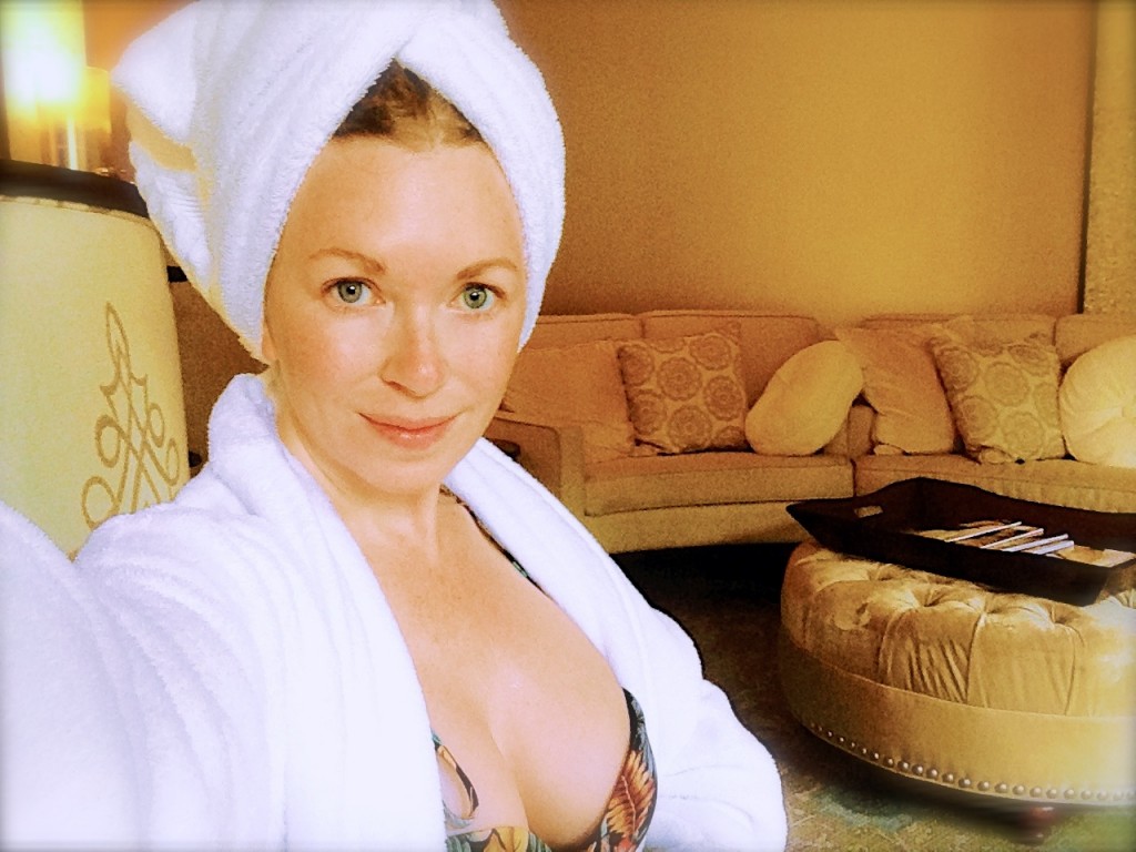 Enjoying the relaxation room at the spa today...