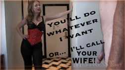 blackmailed and humiliated