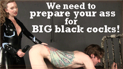 Ass Stretched for Black Cock